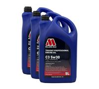 Millers Oils Trident Professional C3 5W-30 5W30 Fully Synth Engine Oil 15 Litres