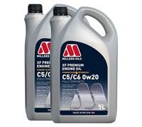 Millers Oils Xf Premium 0W20 Fully Synthetic Engine Oil Acea C5/c6 - 2X5L