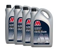 Millers Oils Xf Premium 0W20 Fully Synthetic Engine Oil Acea C5/c6 - 4X5L