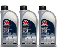 Millers Oils XF Premium 5W50 A3/B4 SN Fully Synthetic Engine Oil, 3 Litres