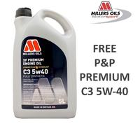 Millers Oils XF Premium C3 5W-40 5W40 Fully Synthetic Engine Oil - 5 Litres 5L