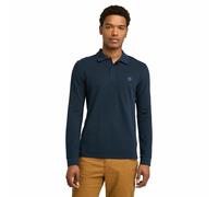 Millers River Polo Shirt in Cotton Pique Navy Blue