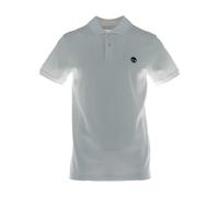 Millers River Short-Sleeve Stretch Polo, male, Timberland, Polo Shirts, White, 2XL, Tops 2XL