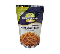 Millet Delights Millet Crispy Chips (Magic Masala, 30g) - Baked Healthy Snacks, Spicy Indian Tomato Namkeen Crisps