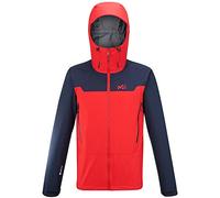 MILLET - Kamet Light GTX JKT M - Men's Hardshell Jacket - Waterproof Gore-Tex Membrane - Mountaineering - Red/Blue