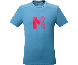 Millet - Lightweight, breathable short-sleeved mountaineering T-shirt - Kamet Map SS M Coronet Blue for Men in Recycled Polyester - Size XL Blue XL