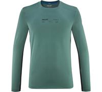 Millet - Men's trail T-shirt - Intense TS LS M Bottle Black for Men - Size S - Green Green