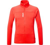 Millet - Power Grid Polartec® stretch fleece jacket with zip - Fusion Grid Jkt M Paprika for Men in Recycled Polyester - Size L - Pink Pink L