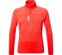 Millet - Power Grid Polartec® stretch fleece jacket with zip - Fusion Grid Jkt M Paprika for Men in Recycled Polyester - Size S - Pink Pink S