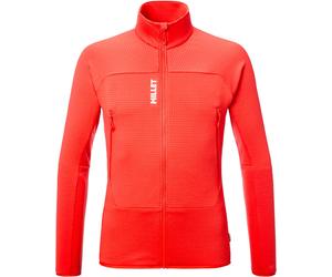 Millet - Power Grid Polartec® stretch fleece jacket with zip - Fusion Grid Jkt M Paprika for Men in Recycled Polyester - Size XL - Pink Pink XL