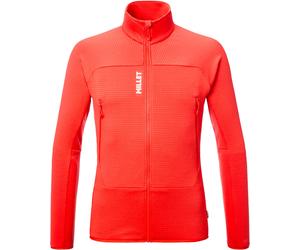 Millet - Power Grid Polartec® stretch fleece with zip - Fusion Grid Jkt M Paprika for Men in Recycled Polyester - Size L - Pink Pink L