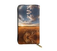 Millet Printed Clutch (7.5x4.1 in) | Leather Wallet