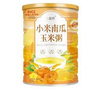 Millet Pumpkin Corn Porridge, Corn Soup, Pure Grains and Cereals 500G/can, Nutritious Breakfast Meal Substitute Powder, Instant Boiled Satiated Vegetables (1 CAN)