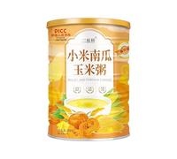 Millet Pumpkin Corn Porridge, Corn Soup, Pure Grains and Cereals 500G/can, Nutritious Breakfast Meal Substitute Powder, Instant Boiled Satiated Vegetables (1 can)
