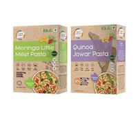 Millet & Quinoa Jowar Pasta|180g each(tastemaker inside)| Free from junk, maida, msg, refined oil, trans fat| Rich in Protein and Fiber