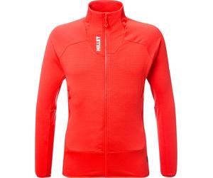 Millet - Stretch, breathable fleece - Kamet Grid Jkt M Paprika for Men - Size L - Orange Orange L
