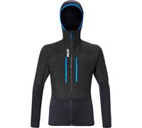 Millet - Stretch fleece with zip - Parmelan Hybrid Hoodie M Black for Men in Recycled Polyester - Size L Black L