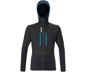 Millet - Stretch fleece with zip - Parmelan Hybrid Hoodie M Black for Men in Recycled Polyester - Size M Black M