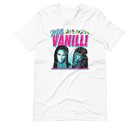 Milli Vanilli Retro 90s Style Graphic White Tee Short-Sleeve Unisex T-Shirt