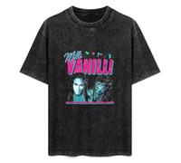 Milli Vanilli Retro 90s Style Mens Black T-Shirt Top Unisex Tee S