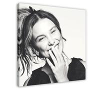 Millie Bobby Brown 90s Vintage Posters Canvas Posters Frame-style 12x12inch(30x30cm)
