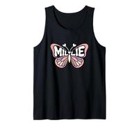 Millie Butterfly - Personalized Cute Name Word Art Tank Top