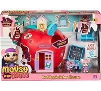 Millie and Friends Mouse in the House Red Apple Schoolhouse Toy Playset