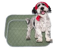 Millie Mats Reusable Puppy Pads 2 Pack Small Absorbent 4 Layer Quilted Washable Anti-Slip Smell Resistant for Dogs, Cats, Guinea Pigs, Rabbits. Incontinence, Period, Bedwetting