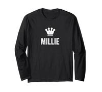 Millie The Queen/Crown & Name Design - Women Called Millie Long Sleeve T-Shirt