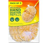 Millifiber Microfiber Reusable Refills for Swiffer Hand Duster, 360 Degree Dry Duster Heavy Duty Refills, 4-Pack (Handle is Not Included) Air Dry Only