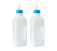 Milliliter Capacity Livestock Feeding Bottle Milk Bottle Feeder Comfortable Hold Livestock Feeding Tool for Farm 2 Pcs Large Capacity Animal Feeder