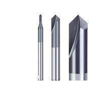 Milling Cutter Chamfer End Mill 90 Degrees 2-12mm 2 Flute Carbide Chamfering Cutter Countersink Deburring Edges Router Bit(D3xD4x50Lx90Degree)