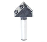 Milling Cutter Router Bit 90 Degree V Groove with Carbide Insert for Woodworking, Compatible with Various Router Types and Materials (B)