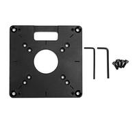 Milling Flip Board Router Base Plate Universal Routing Insert Templates High Precision CNC Machined Aluminum Alloy Woodworking Trimming Machine Base Plate for Dongcheng AOBEN Ken