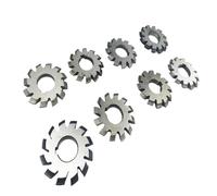 milling Gear 8pcs HSS Disc Gear Milling Cutters, Precision PA20 Degrees Gear CNC Milling Cutters Electrical Tools Set(0.5)