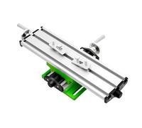 Milling Machine Worktable 15.55 * 9.65 * 3.07inch Adjustable Design Multifunction Worktable 2 Axis High Precision Milling Table Cross Slide Table for Mini Table Drills, Electric Drill Holders