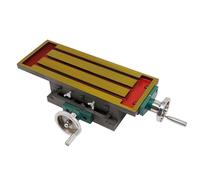 Milling Working Table, 22.44 * 14.17 * 3.94Inch Compound Slide Milling Table, Multifunction Worktable Cross Machine Compound 2 Axis 4 Ways for All Drill Stands Bench Drilling Machine