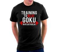 Million Nation Training to Beat Goku Dragon Ball T-Shirt - Black - 52