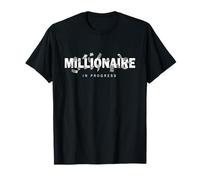 Millionaire In-Progress Floating Money Ambition Aesthetic T-Shirt