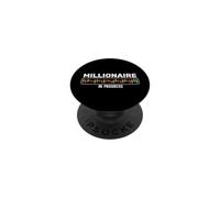 Millionaire In Progress - Trader Trading Distressed Design PopSockets Adhesive PopGrip