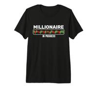 Millionaire in Progress - Trader Trading Distressed Design Premium T-Shirt