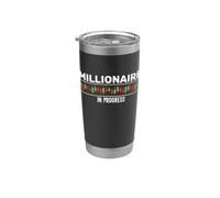 Millionaire in Progress - Trader Trading Distressed Design Stainless Steel Insulated Tumbler