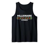 Millionaire in Progress - Trader Trading Distressed Design Tank Top