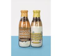 Millionaire’s Shortbread & Chocolate Orange Brownie Baking Bottle Duo | Reusable Glass Baking Gift Set | Easy Baking Mix Kits for Families, Friends & Food Lovers | Just Add Fresh Ingredients
