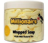 Millionaire Whipped Soap Body Wash - 150g - Natural Oils & Kaolin Clay - Aftershave Scent - Vegan Friendly - Puddle of Wax - Made in the UK