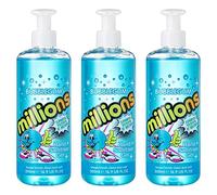 Millions Hand Sanitiser Gel | Eliminates 99.999% of Bacteria | 70% Alcohol | Scented & Fruity Fragrance (Bubblegum, 500ml x3)