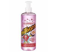 Millions Hand Sanitiser Gel | Eliminates 99.999% of Bacteria | 70% Alcohol | Scented & Fruity Fragrance (Strawberry, 500ml x1)