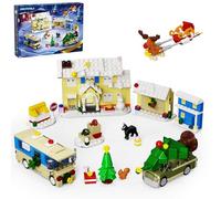 Millionspring Advent Calendar 2025,Christmas Village Building Kit with Christmas Tree,Reindeer, Squirrel and Dog gift for Kids,friends Adults and Families 586PCS