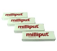 Milliput 4 x Pack Terracotta Epoxy Putty. Modelling, Sculpture, Ceramics, Slate, Repair. (X1016c) Free UK Postage