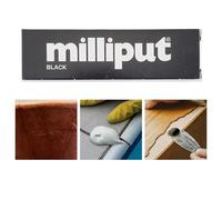 Milliput Black Epoxy Putty Stick, Multi-Purpose Modelling & Repair Putty, Strong Adhesive Filler for Metal, Wood, Plastic & Ceramics, Sandable, Drillable & Waterproof DIY Repair Compound